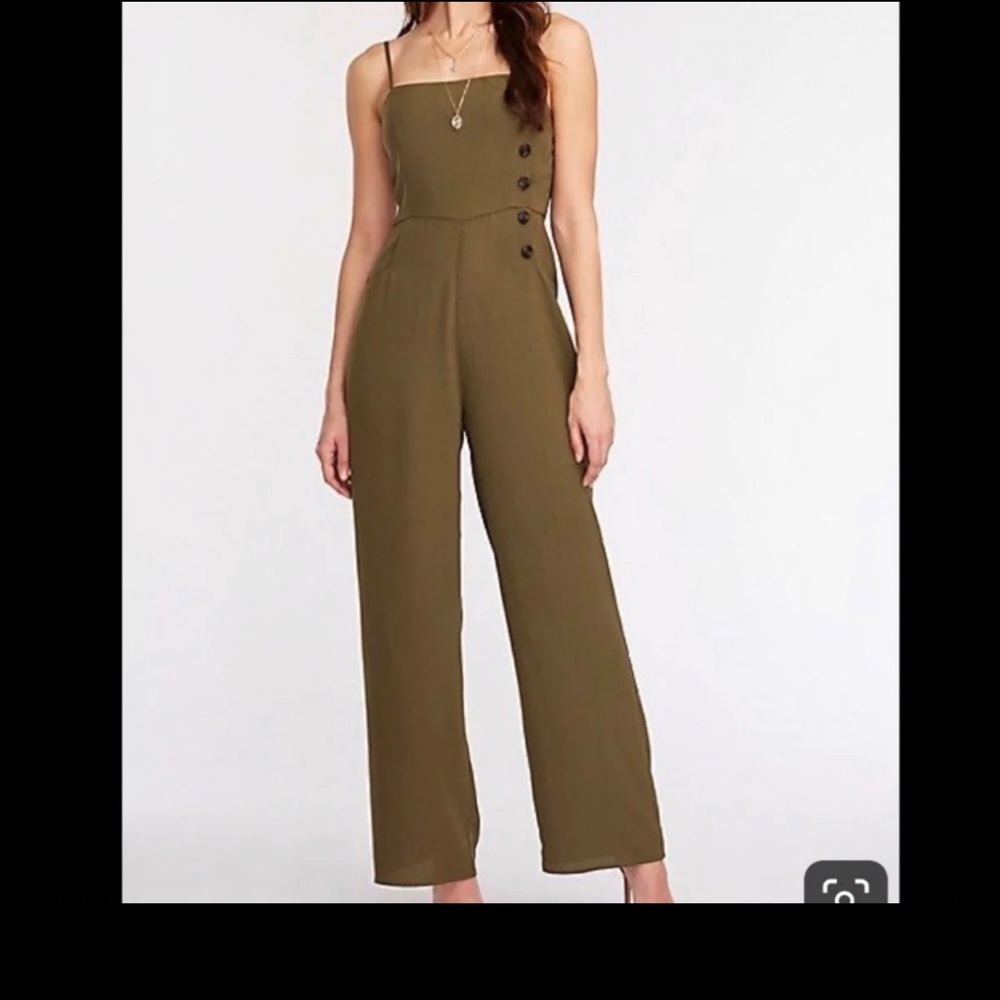 Solid green jumpsuit